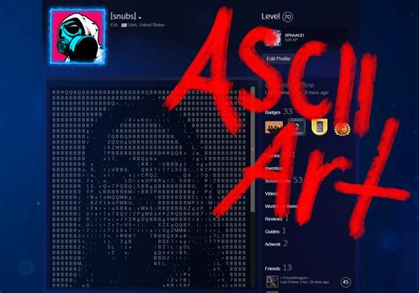 All Discussions > General Discussions > Topic. . Ascii art for steam info box
